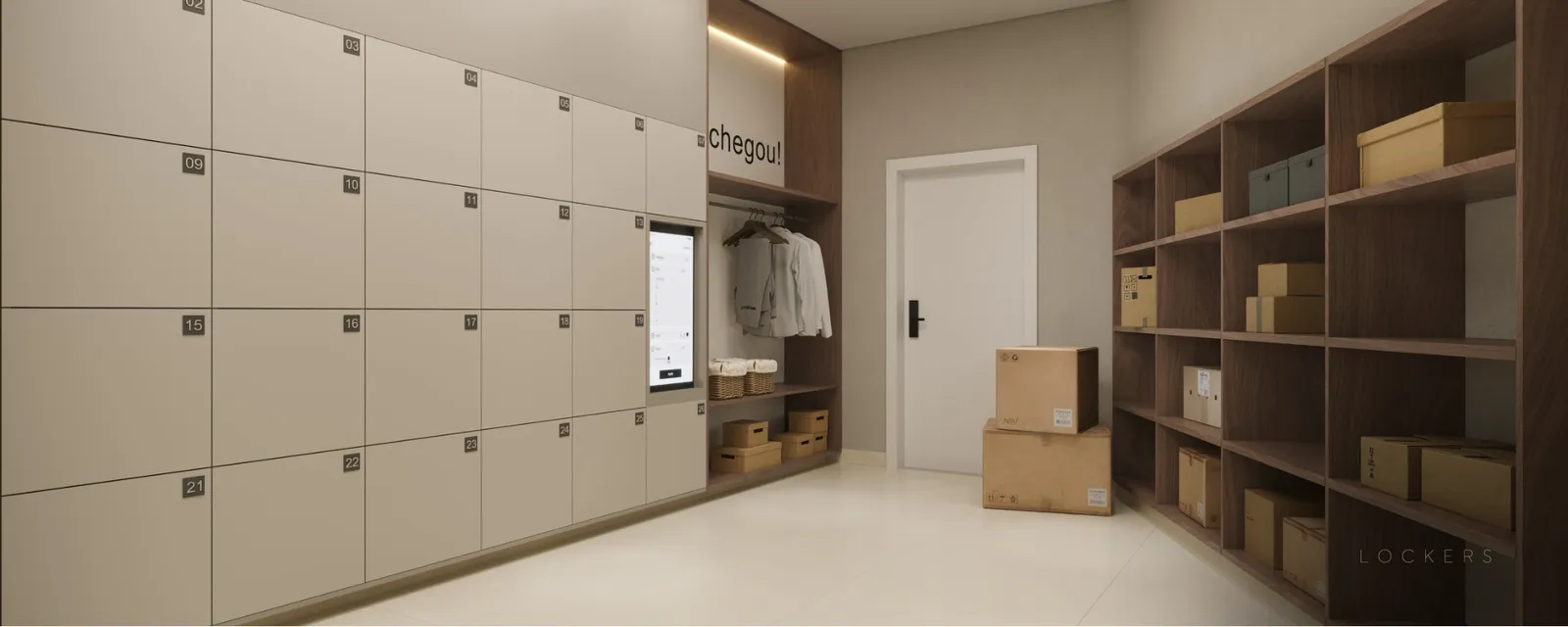 Lockers inteligentes de encomenda