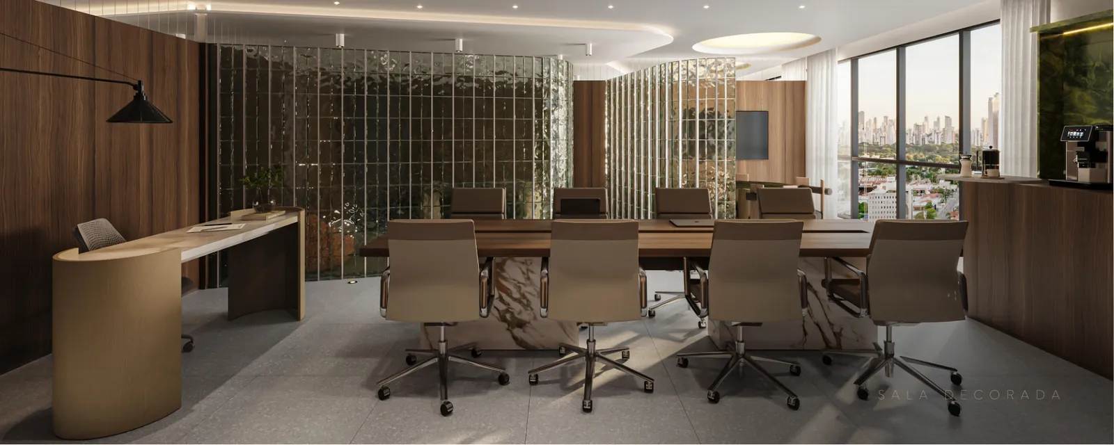 Sala comercial decorada da Torre Londres